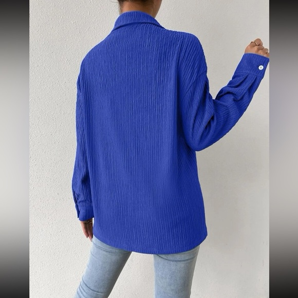 Drop Shoulder Longline Shirt - Picture 5 of 8